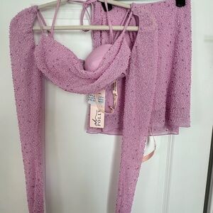 Oh Polly Lavender Beaded Ensemble